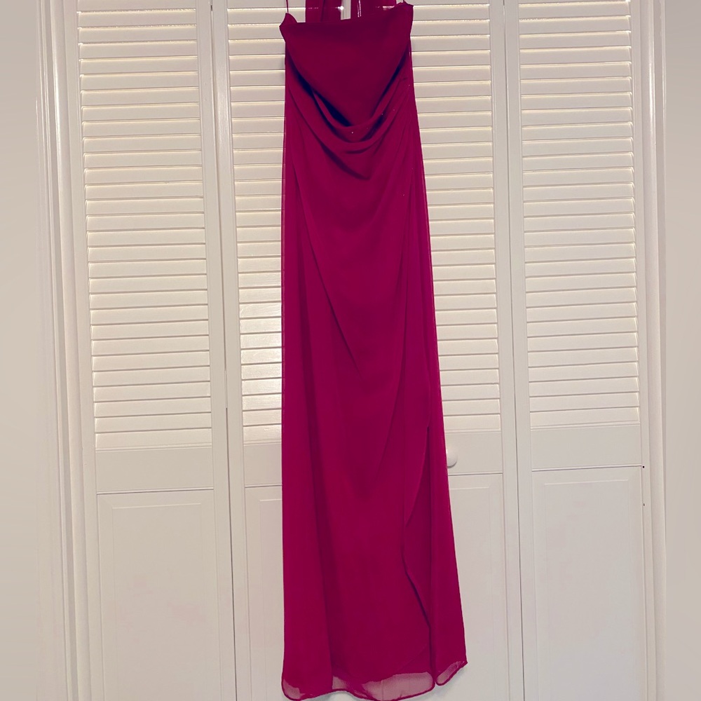 Red strapless prom dress or bridesmaids dress, size 9-10